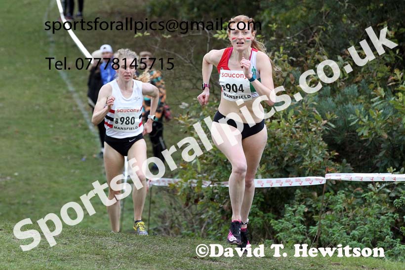 Senior womens 2021 National Cross Country Relays, Berry Hill Park, Mansfield. Photo: David T. Hewitson/Sports for All Pics